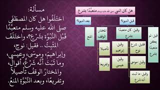 الدرس 399   هل كان النبي متعبدًا بشرع؟ image