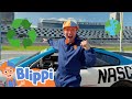 Race Car Recycling With Blippi Educational Kids Cartoons Party Playtime