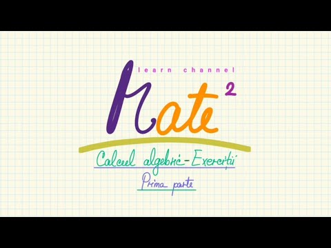 Calcul algebric - exercitii - (1)