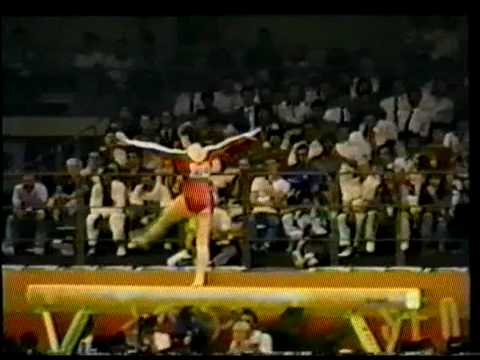 Gymnastics 1988 Olympics Seoul : Hope Spivey (USA) BB
