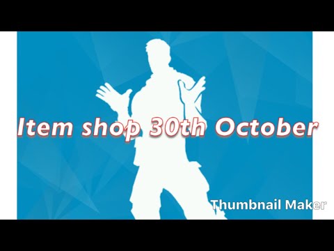 Fortnite item shop 30 October 2018