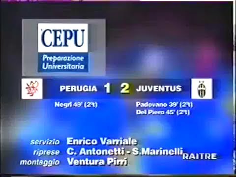1996-97 (3a - 22-09-1996) Perugia-Juventus 1-2 [Padovano,DelPiero,Negro] Servizio D.S.Rai3
