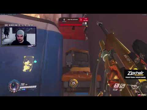 Overwatch Ana God mL7 Playing Against Fastest Genji Necros