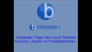 Wordpress Ziyaretçi Sayısı için Page View Count Eklentisi Kurulumu | Wordpress E