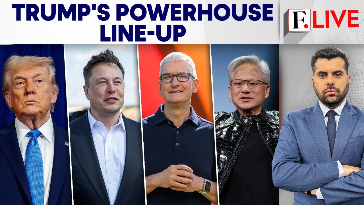 Trump Takes Elon Musk, Tim Cook and Other CEOs to China Amid Trade Reset Push | Firstpost Live