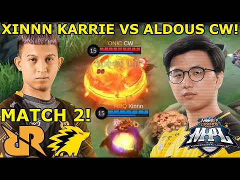 XINNN KARRIE! I SWEAR TO WATCH IT SO SAD! RRQ VS ONIC MATCH 2 MPL GRANDFINAL!