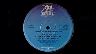 Afrika Bambaataa &amp; Soulsonic Force - Looking For The Perfect Beat - 1983 21 Records - Arthur Baker