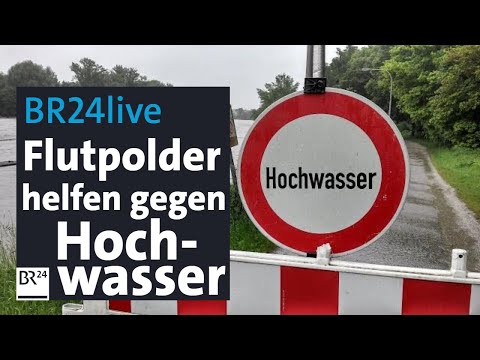 BR24live: Hochwasserschutz mit Flutpoldern - Bayerns Umweltminister stellt neue Studie vor | BR24