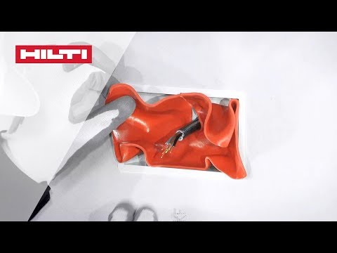 HOW TO install Hilti CP617 firestop putty pads - BS
