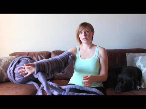 DIY Arm Knitting Blanket