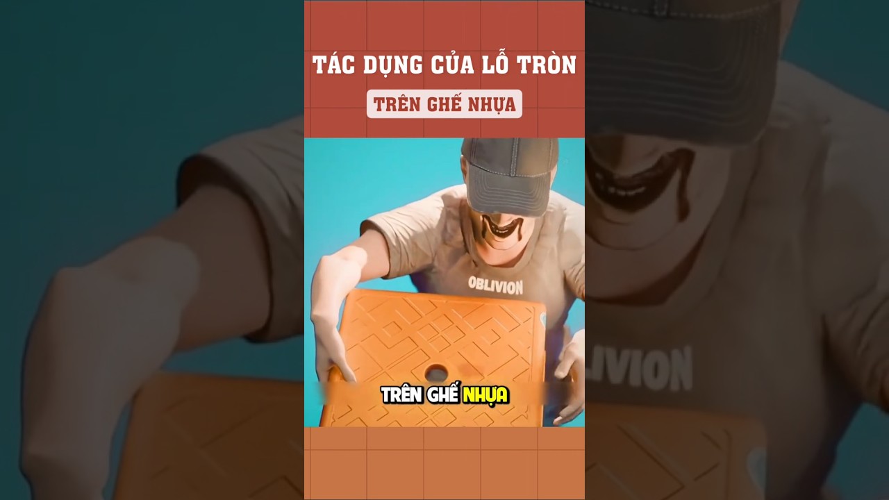 Giải mã tác dụng của lỗ tròn nhỏ trên ghế nhựa