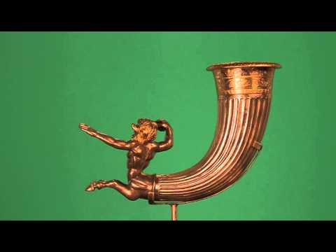 Silver Rython wiyh protome of Centauer-4 C.BC, Sliven region,Bulgaria