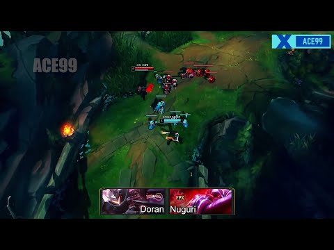 KR Challenger 1vs1, Out Play Montage 19  ACE99 LOL Doran Bdd Kin...