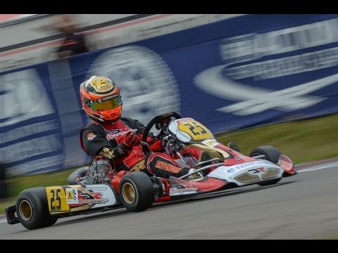 Onboard Emil Antonsen in Genk - CIK European Championship KZ