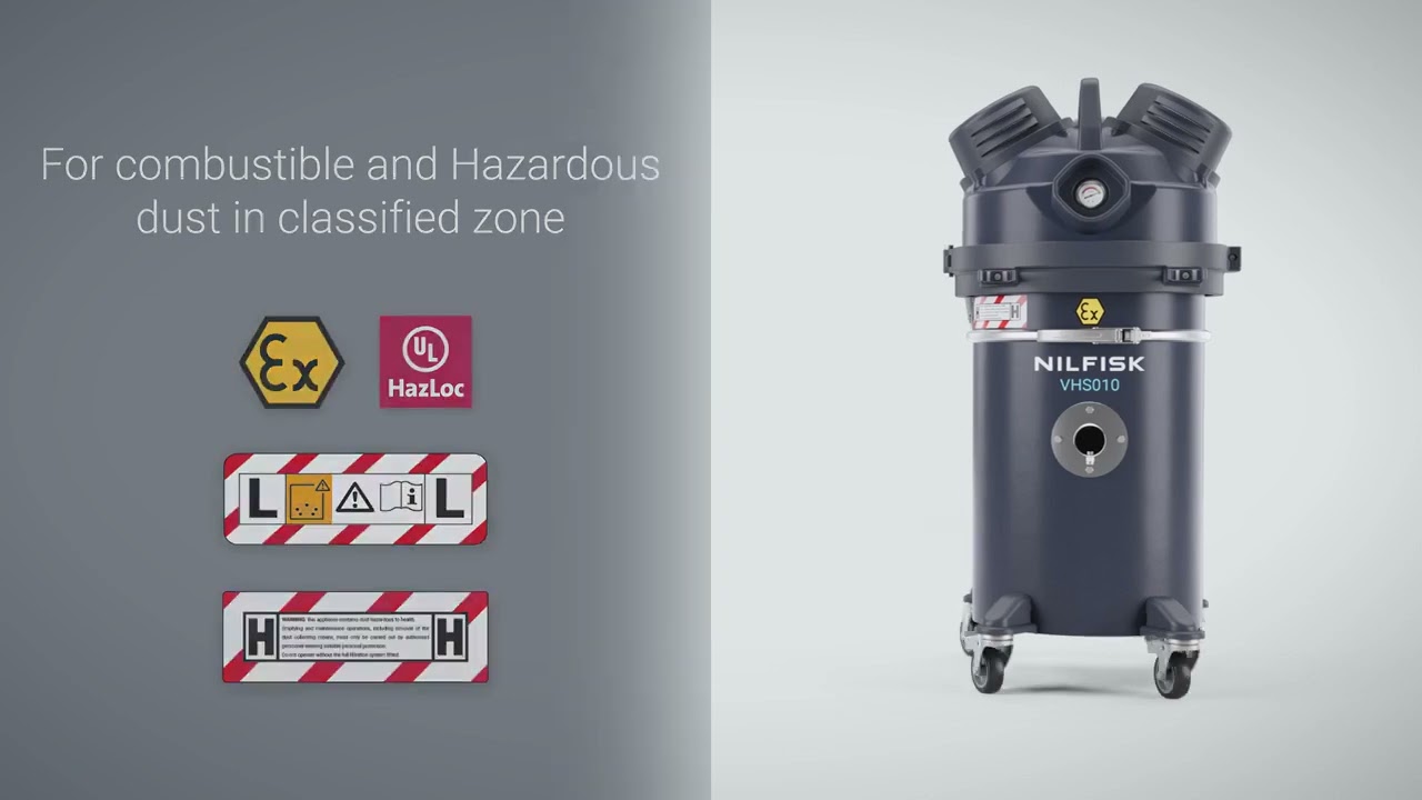 Nilfisk VHS010 Industrial Vacuum Overview