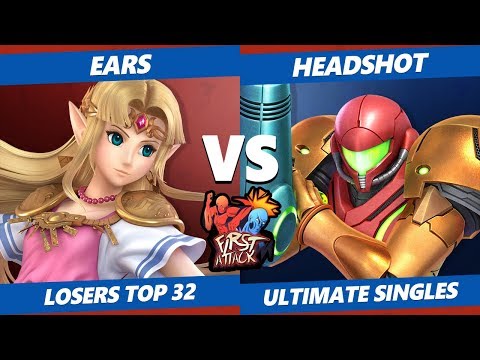 First Attack 2019 SSBU - Ears (Zelda) Vs. RR|PC | Headshot (Samus, Simon) Smash Ultimate Top 32 WR1