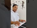 Simmy Practicing On A Piano