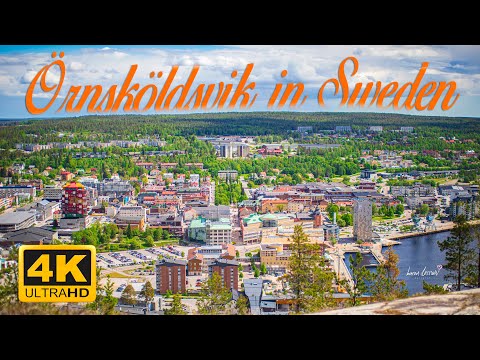 Relaxing Aerial Trip Over Örnsköldsvik | Discover Sweden’s High Coast Beauty 🌿☀️