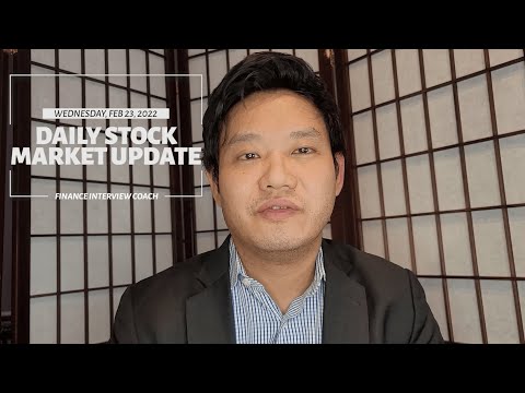 1 Minute Daily Stock Market Update - Wednesday, Feb 23, 2022