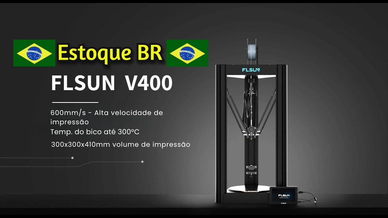 Unboxing e teste Impressora 3D - FLSUN V400