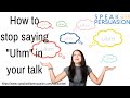 How to stop saying 