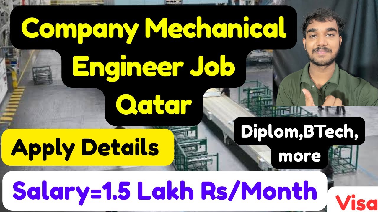 Company Mechanical Engineering Job in Qatar,Requirements,Visa Process,Apply Details,and More