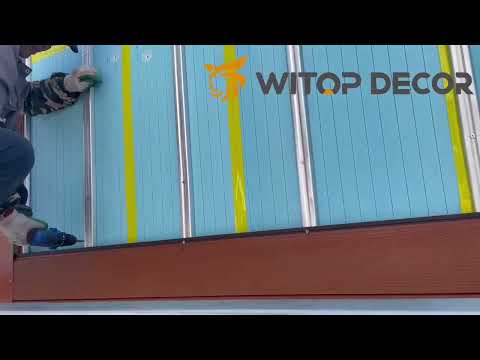 How to install WPC outdoor wall cladding?   Easy Installation !!