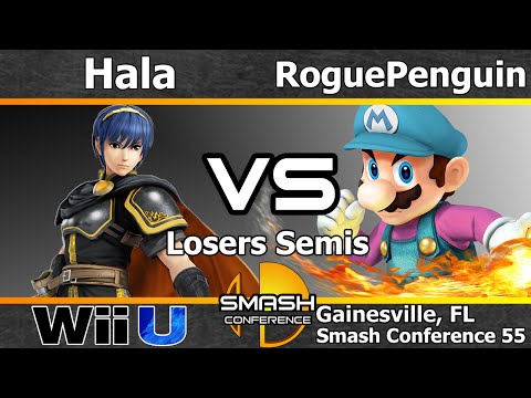 Hala (Marth & Ike) vs. RoguePenguin (Mario) - Losers Semis - SC55
