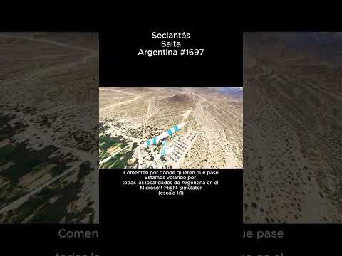 Seclantás, Salta desde el Microsoft Flight Simulator #seclantas #salta #argentina #Msfs2024