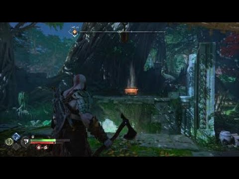 God of War Ragnarok - The Abandoned Village, Vanaheim crane puzzle legendary chest (Helios flare)