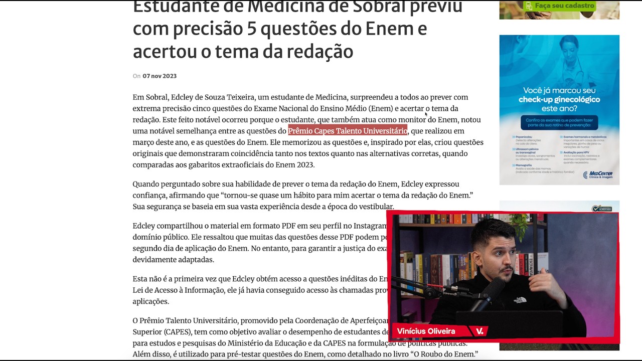 O ENEM 2025 vai ser ANULADO (vazaram a prova??)