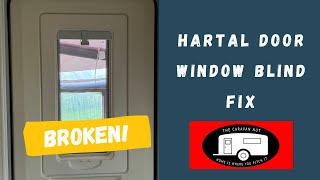 Bailey caravan Hartal door window blind fix