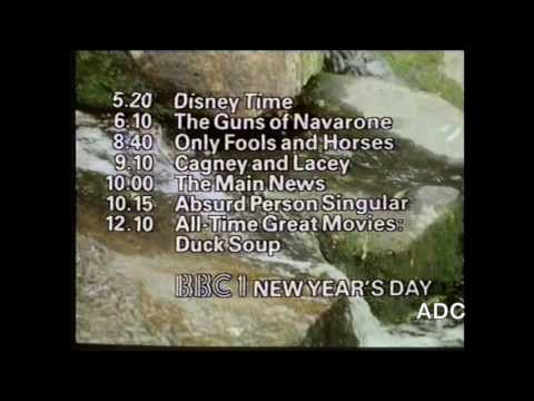 BBC1 1st January 1985 Announcer Richard Straker