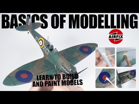 Model Making for Beginners [ Learn the basics ] 1/48 SPITFIRE MK.1 | AIRFIX-HUMBROL | Brush Painting