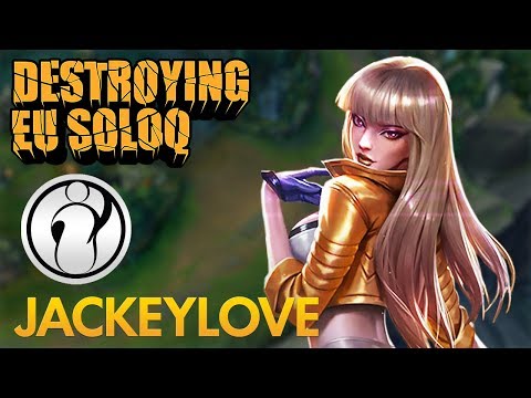 Destroying EU SoloQ: Invictus Gaming JackeyLove - Kai'Sa Bot Lane - KDA 19/1/4