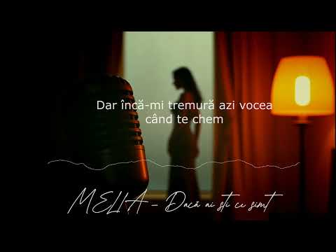 MELIA - Dacă ai ști ce simt (Official Lyric Video)