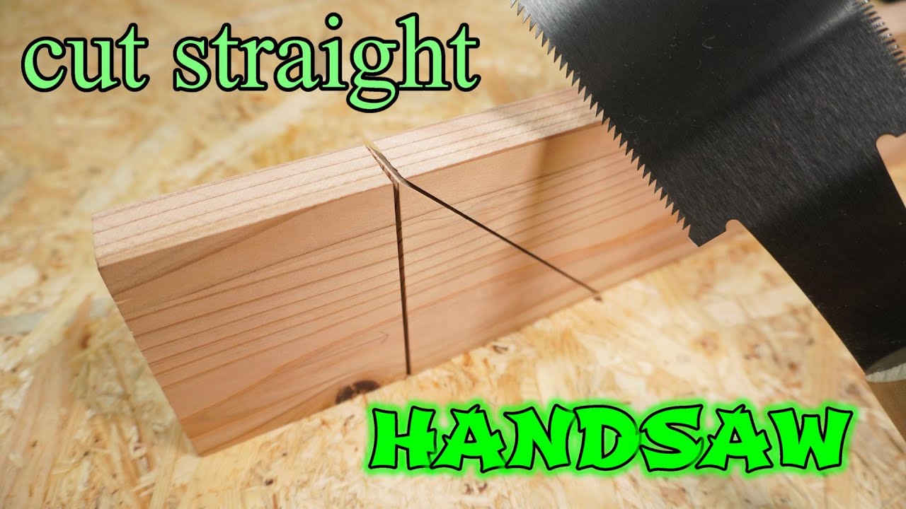【No need to make a jig】Anyone can easily cut straight with a handsaw - DIY ideas and tips
