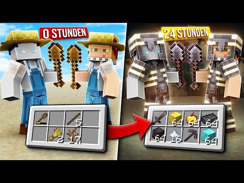 24 STUNDEN MINECRAFT NUR IN EINER WÜSTE (WAS IST MÖGLICH?)