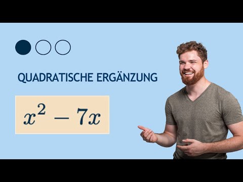 Quadratische Ergänzung. Kein Absolutglied gegeben. Einfach erklärt!