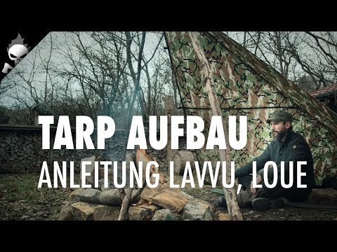 ANLEITUNG + TIPPS für Tarp Aufbau Variante Loue, Lavvu // Trekking, Wildcampen, Bushcraft, Survival