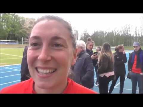 Audrey Demoustier après FWS Woluwe - KVK Svelta Melsele le 27 04 2019