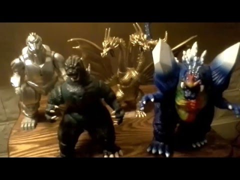 Trendmasters 10" Roaring Figures - Godzilla, MechaGodzilla, King Ghidorah, Spacegodzilla