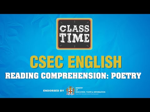 CSEC English Reading Comprehension Poetry April 21 2021