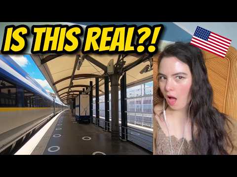 Europe has Train that goes UNDER THE SEA?! American Reacts!