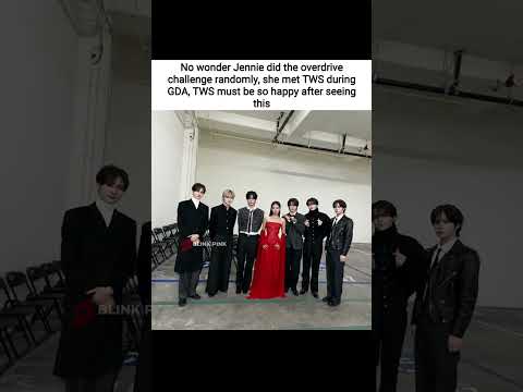 Jennie supporting her juniors, TWS must be so happy 😃 #jennie #제니 #blackpink #블랙핑크