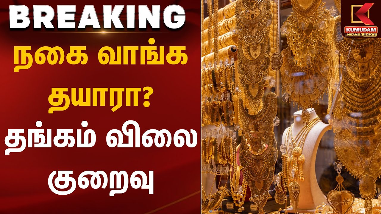 சவரனுக்கு தங்கம் விலை குறைவு! | Gold Rate Today | Kumudam News