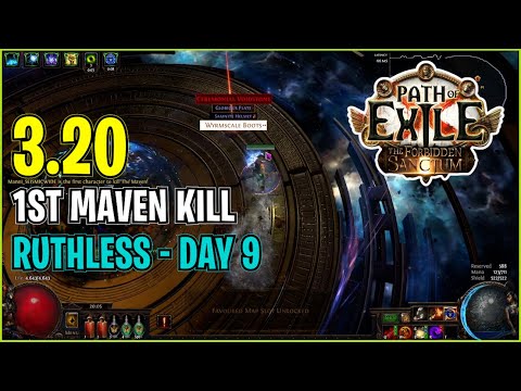 ⚡ POE 3.20 ⚡ Manni2 - 1st Maven kill Ruthless - Day 9