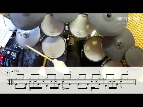 DPTG # 2 Drum Set Groove + GUITAR Demo| Happydrums Compilation