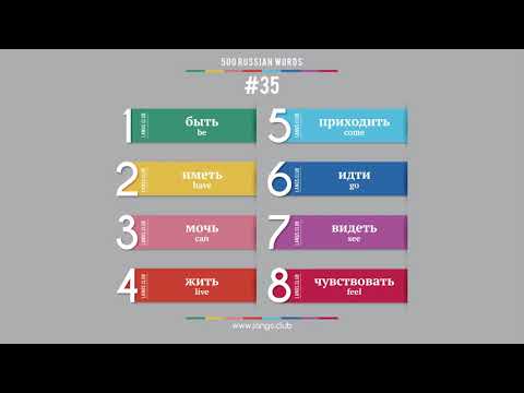 #35 - Russian language – 500 basic words. Learn Russian on your own.