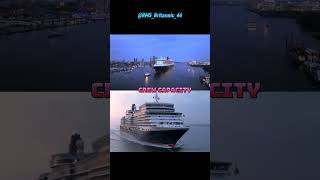 MS Queen Elizabeth 🆚 RMS Queen Mary 2 (Quick Battle) #cunardline #shorts #qm2 #qe(3)